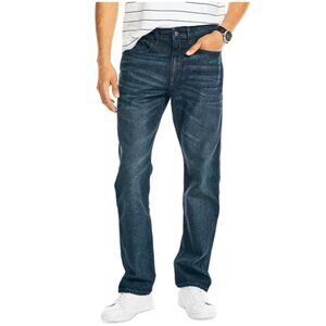 Nautica Men's Vintage Straight-Fit Stretch Denim 5-Pocket Jeans 34x30